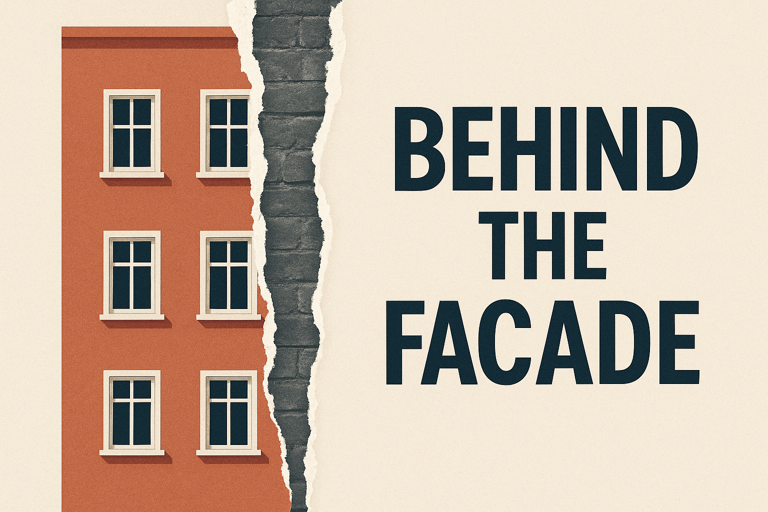 Behind the facade
