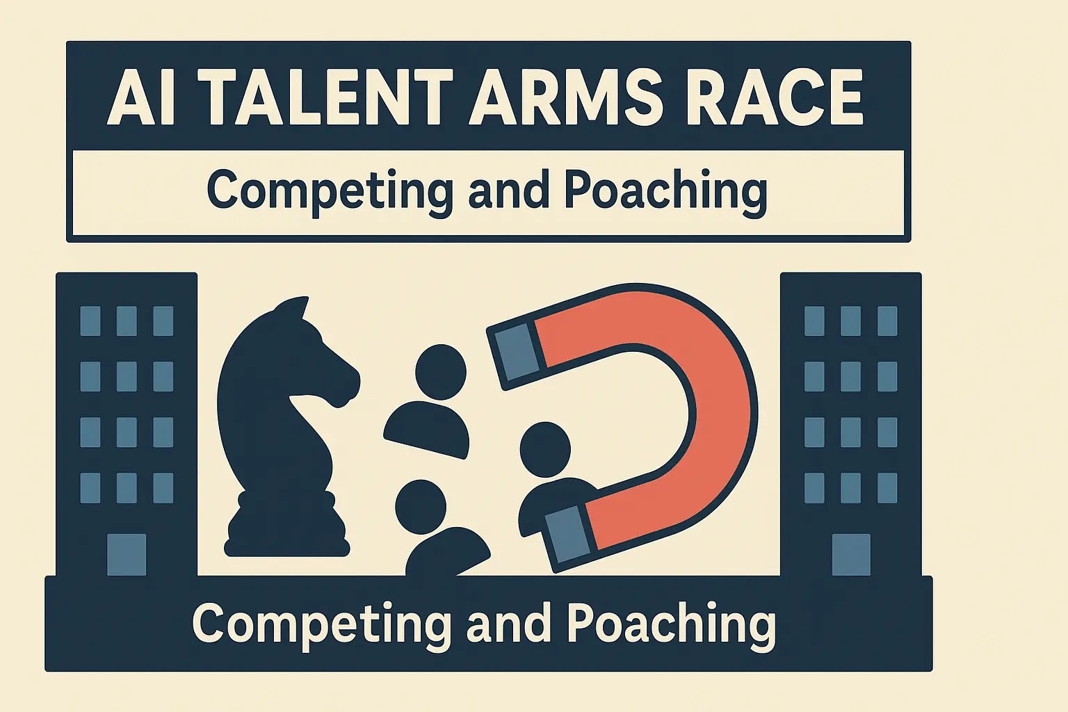 AI Talent Arms Race Competing and Poaching