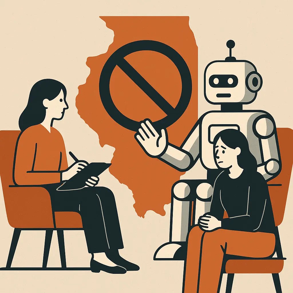Illinois Bans AI from Providing Mental Health Therapy