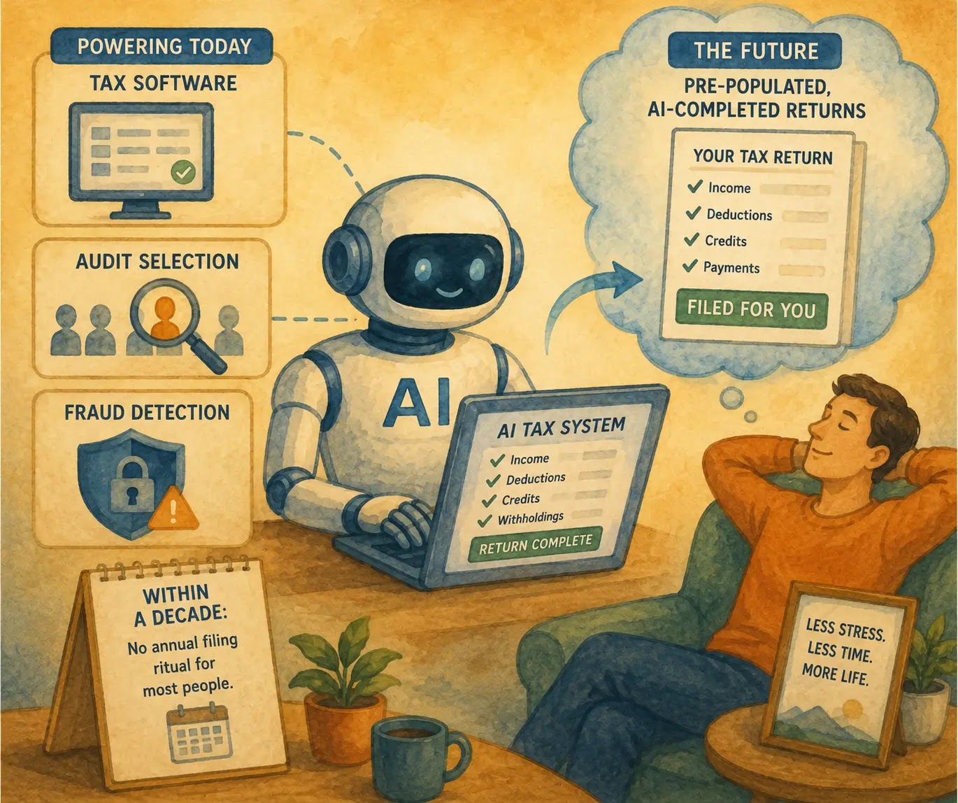 ai tax returns obsolete decade