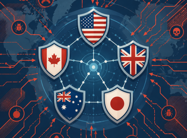 Five Eyes joint AI cybersecurity warning illustration