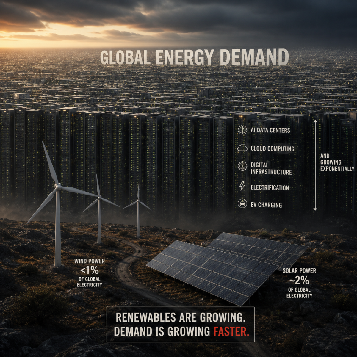Green AI myth illustrated as efficiency gains outpaced by data centre growth