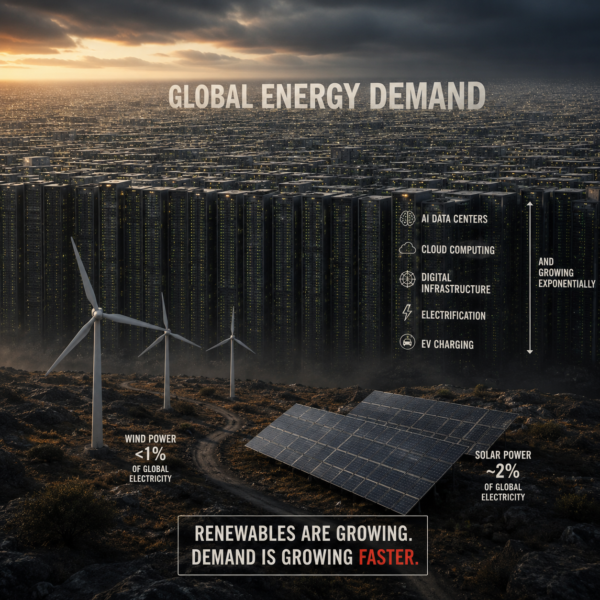 Green AI myth illustrated as efficiency gains outpaced by data centre growth