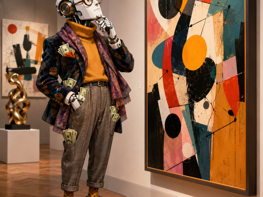 AI art market buyers and prices at major auction houses
