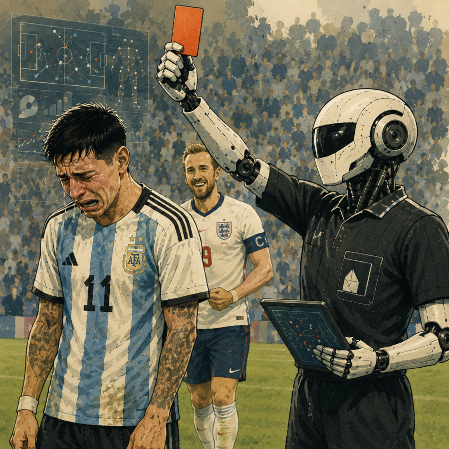 Illustration of AI data models analysing an athlete for AI in sports
