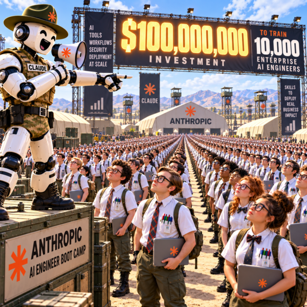 Anthropic AI boot camp training 10,000 enterprise AI engineers with a $100 million investment